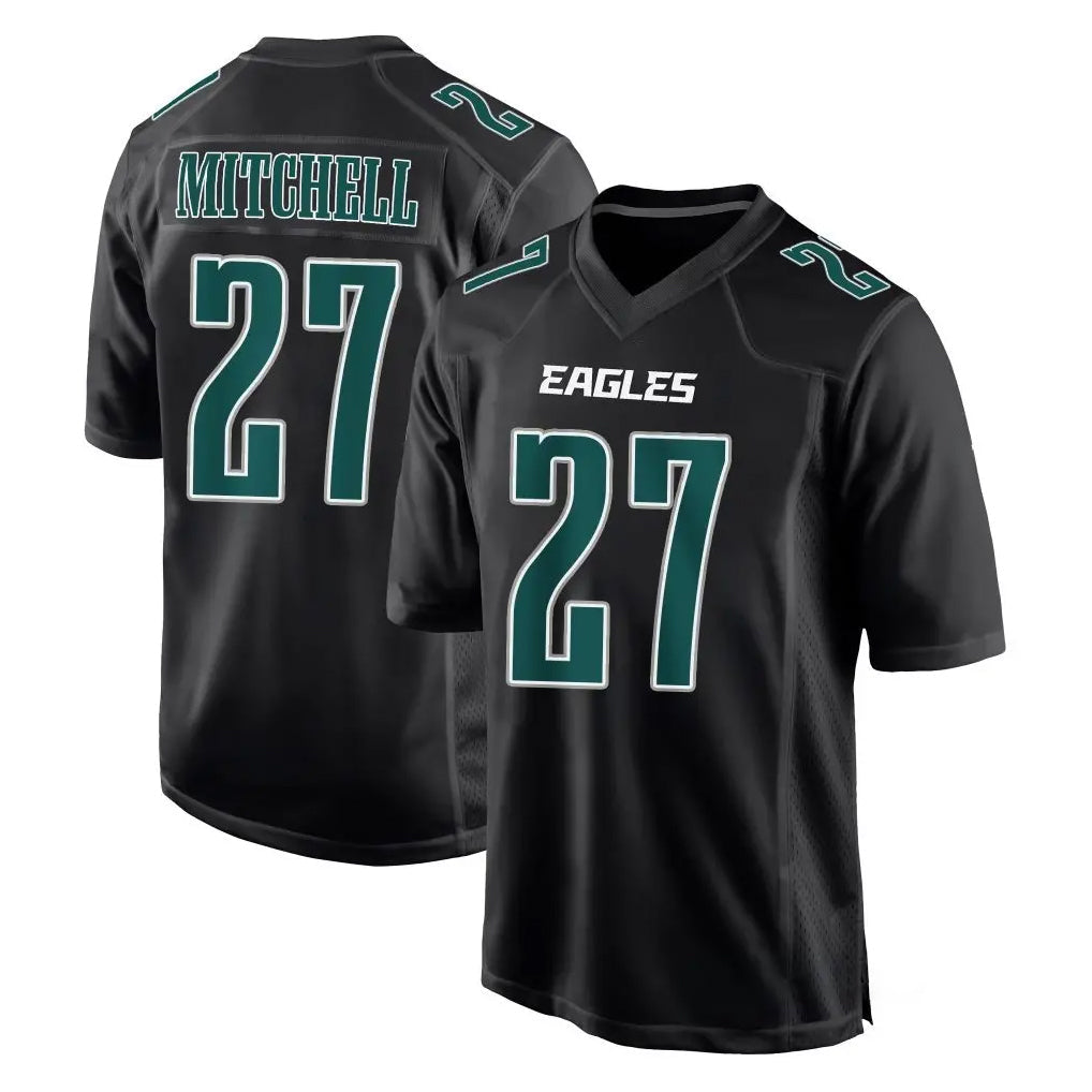 CAdoa P.Eagles #27 Quinyon Mitchell Player Carbon Black Fashion Home Game Stitched Jerseys