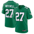 CAdoa P.Eagles #27 Quinyon Mitchell Player Kelly Green Replica Game Stitched Jerseys