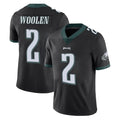 CAdoa P.Eagles #2 Riq Woolen Player Black Limited Vapor Untouchable Home Game Stitched Jerseys