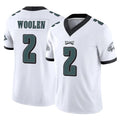 CAdoa P.Eagles #2 Riq Woolen Player White Limited Vapor F.U.S.E. Home Game Stitched Jerseys