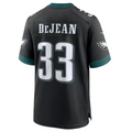 CAdoa P.Eagles #33 Cooper DeJean Black 2024 Draft Alternate Player Game Jersey Stitched American Stitched Jersey