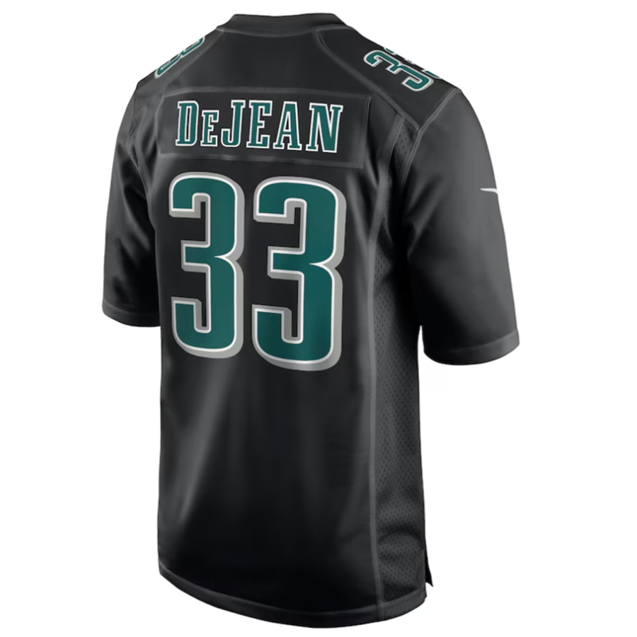 CAdoa P.Eagles #33 Cooper DeJean Player Carbon Black Super Bowl LIX Fashion Game Player Stitched Jersey
