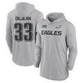 CAdoa P.Eagles #33 Cooper DeJean Player Military Hoodie Gray Salute To Service Stitched Jerseys