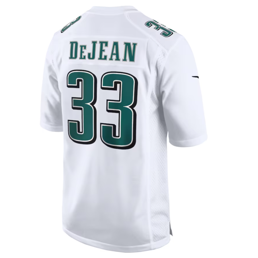 CAdoa P.Eagles #33 Cooper DeJean Player Tundra White Super Bowl LIX Fashion Game Player Stitched Jerseys