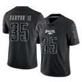 CAdoa P.Eagles #35 Michael Carter II Player Black Reflective Limited Home Game Stitched Jerseys
