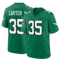 CAdoa P.Eagles #35 Michael Carter II Player Green Kelly Alternate Home Game Stitched Jerseys