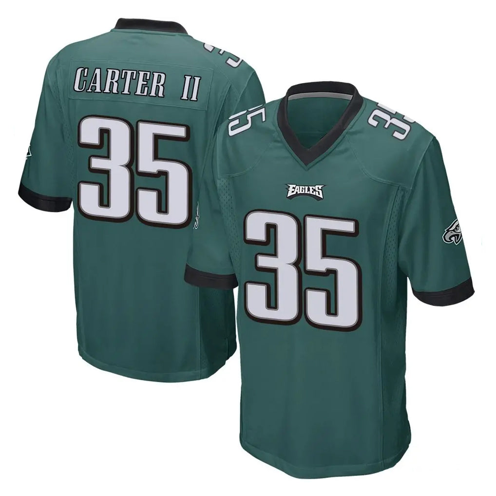 CAdoa P.Eagles #35 Michael Carter II Player Team Color Green Home Game Stitched Jerseys