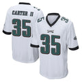 CAdoa P.Eagles #35 Michael Carter II Player White Home Game Stitched Jerseys
