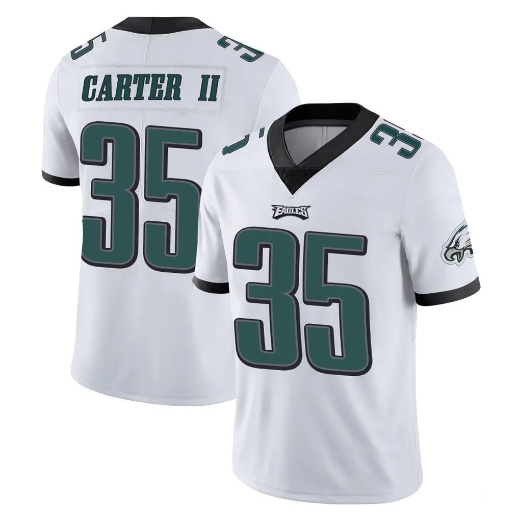 CAdoa P.Eagles #35 Michael Carter II Player White Limited Vapor Untouchable Home Game Stitched Jerseys