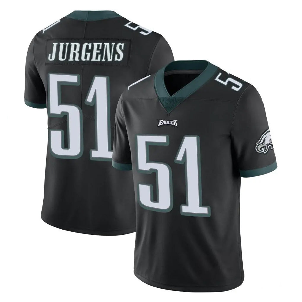 CAdoa P.Eagles #51 Cam Jurgens Player Black Limited Vapor Untouchable Home Game Stitched Jerseys