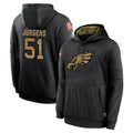 CAdoa P.Eagles #51 Cam Jurgens Player Black Salute to Service Hoodies Limited Game Stitched Jerseys