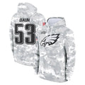 CAdoa P.Eagles #53 Zack Baun Player Arctic Camo Salute to Service Pullover Hoodies Limited Game Stitched Jerseys