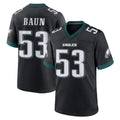 CAdoa P.Eagles #53 Zack Baun Player Black Game Home Stitched Jerseys