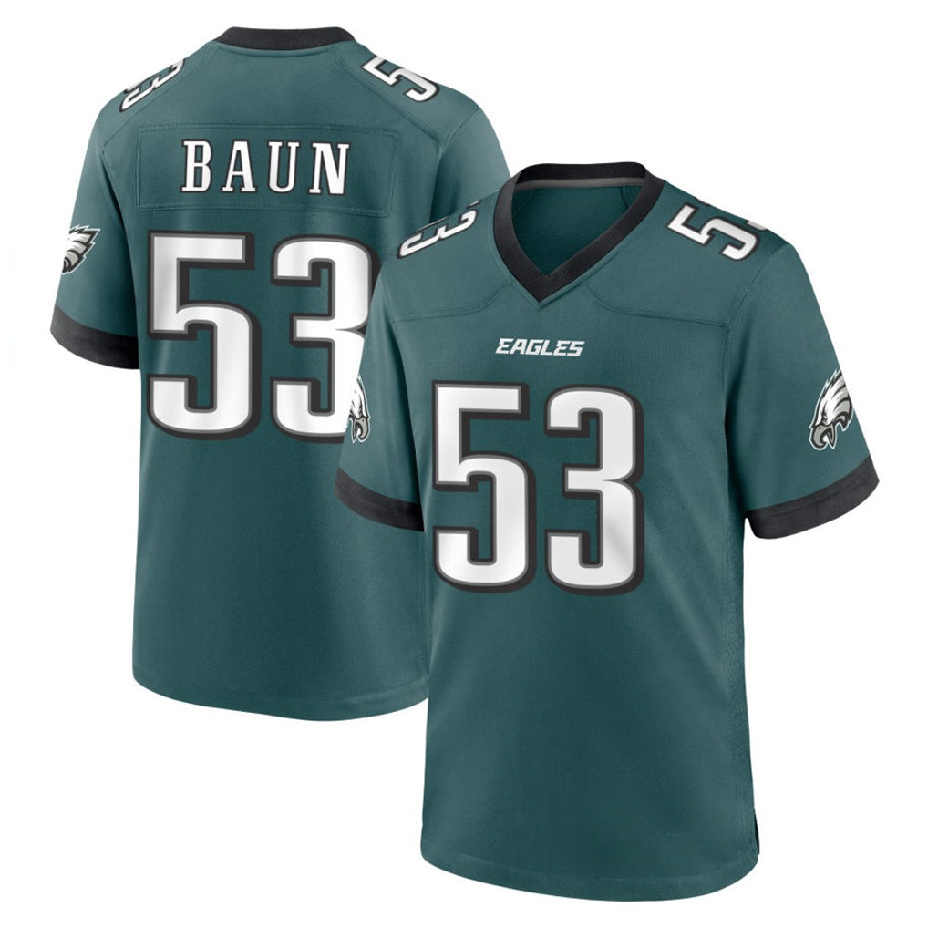 CAdoa P.Eagles #53 Zack Baun Player Green Home Game Stitched Jerseys