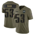 CAdoa P.Eagles #53 Zack Baun Player Olive 2025 Salute To Service Limited Stitched Jerseys