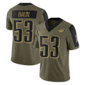 CAdoa P.Eagles #53 Zack Baun Player Olive Salute To Service Limited Game Stitched Jerseys