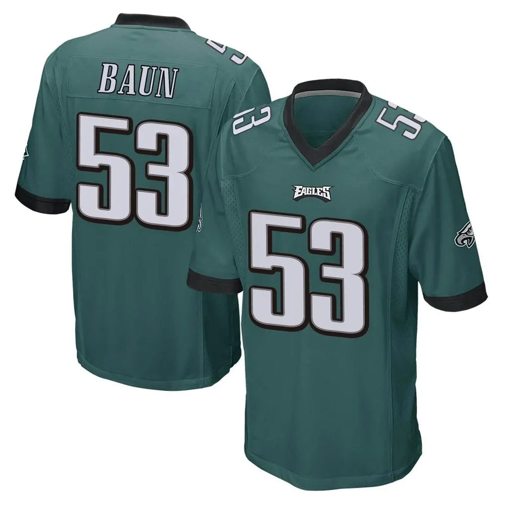 CAdoa P.Eagles #53 Zack Baun Player Team Color Green Home Game Stitched Jerseys