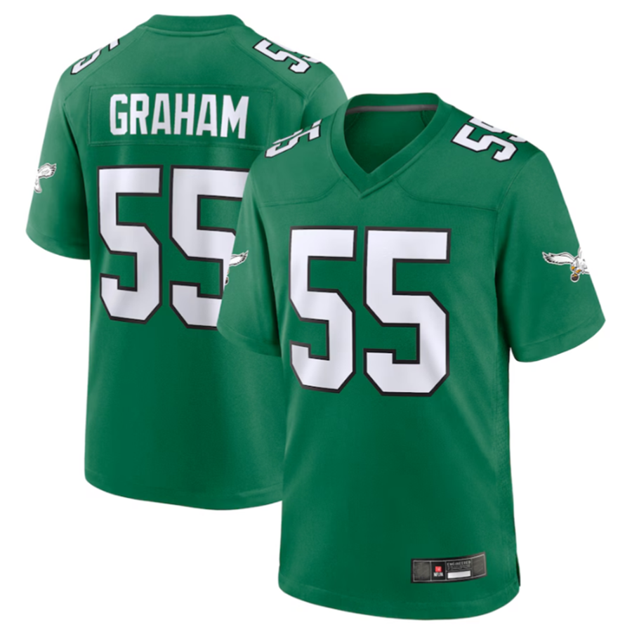 CAdoa P.Eagles #55 Brandon Graham Kelly Green Alternate Game Stitched Jerseys