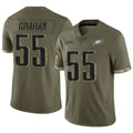 CAdoa P.Eagles #55 Brandon Graham Player Salute To Service Olive Stitched Jerseys