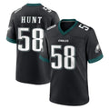 CAdoa P.Eagles #58 Jalyx Hunt Player Black Game Home Stitched Jerseys