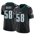CAdoa P.Eagles #58 Jalyx Hunt Player Black Limited Vapor F.U.S.E. Home Game Stitched Jerseys