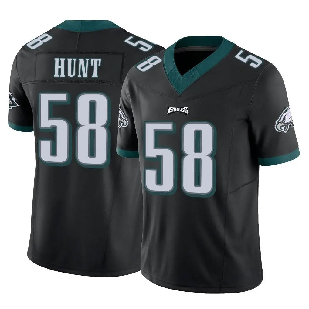 CAdoa P.Eagles #58 Jalyx Hunt Player Black Limited Vapor F.U.S.E. Home Game Stitched Jerseys