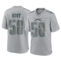 CAdoa P.Eagles #58 Jalyx Hunt Player Gray Atmosphere Fashion Home Game Stitched Jerseys