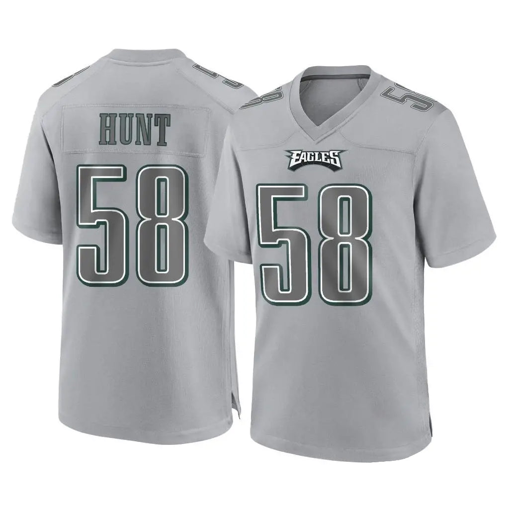 CAdoa P.Eagles #58 Jalyx Hunt Player Gray Atmosphere Fashion Home Game Stitched Jerseys