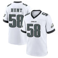 CAdoa P.Eagles #58 Jalyx Hunt Player White Game Home Stitched Jerseys
