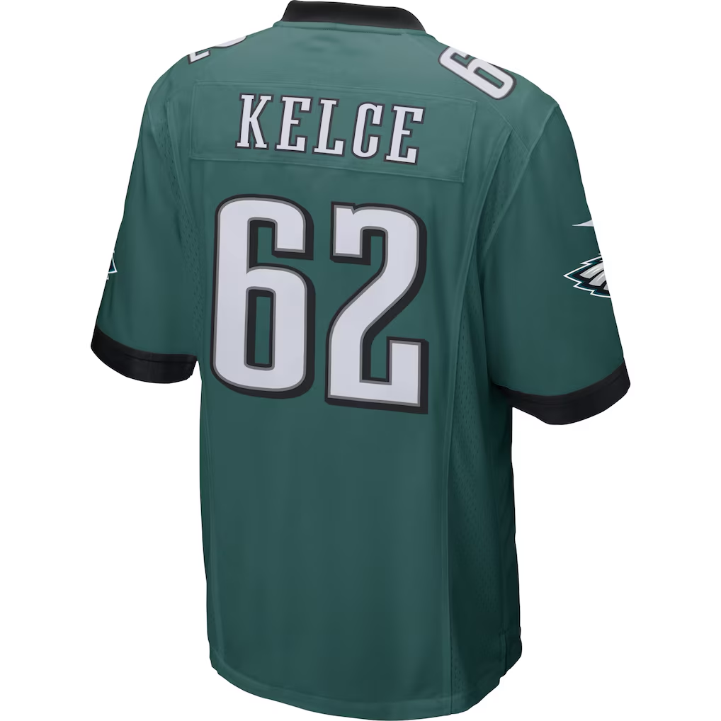 CAdoa P.Eagles #62 Jason Kelce Midnight Green Game Stitched Jerseys