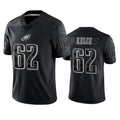 CAdoa P.Eagles #62 Jason Kelce Player Black REFLECTIVE Limited Stitched Jerseys