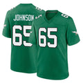 CAdoa P.Eagles #65 Lane Johnson Player Green Kelly Alternate Home Game Stitched Jerseys