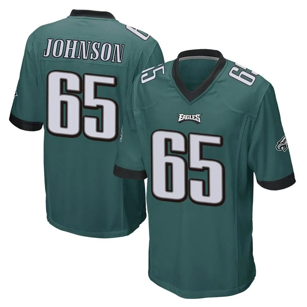 CAdoa P.Eagles #65 Lane Johnson Player Team Color Green Home Game Stitched Jerseys