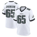 CAdoa P.Eagles #65 Lane Johnson Player White Game Home Stitched Jerseys