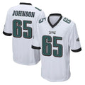 CAdoa P.Eagles #65 Lane Johnson Player White Home Game Stitched Jerseys
