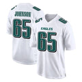 CAdoa P.Eagles #65 Lane Johnson Player White Tundra Fashion Home Game Stitched Jerseys