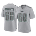 CAdoa P.Eagles #68 Jordan Mailata Player Gray Atmosphere Fashion Home Game Stitched Jerseys