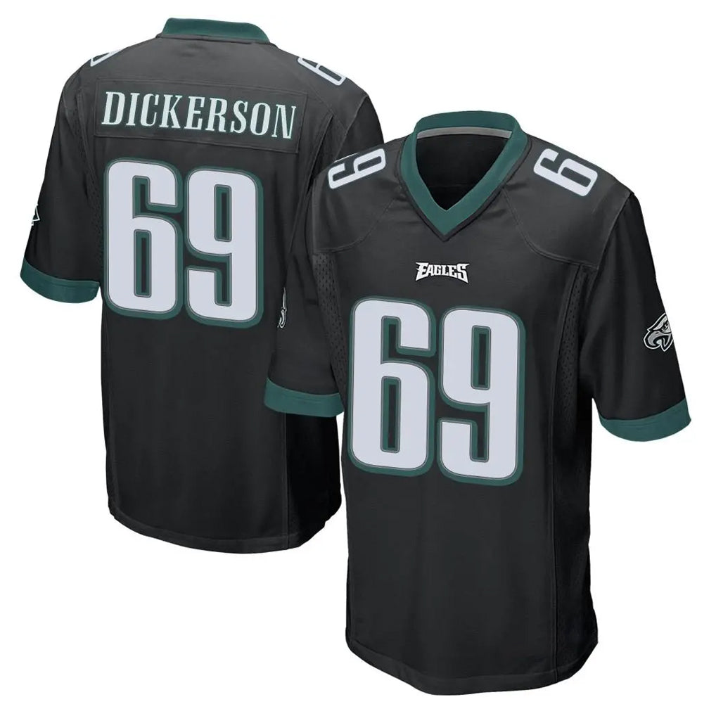CAdoa P.Eagles #69 Landon Dickerson Player Black Home Game Stitched Jerseys
