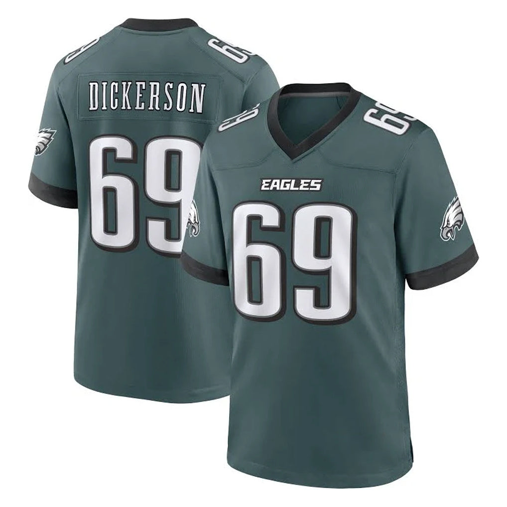 CAdoa P.Eagles #69 Landon Dickerson Player Green Home Game Stitched Jerseys