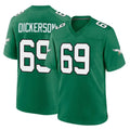 CAdoa P.Eagles #69 Landon Dickerson Player Green Kelly Alternate Home Game Stitched Jerseys