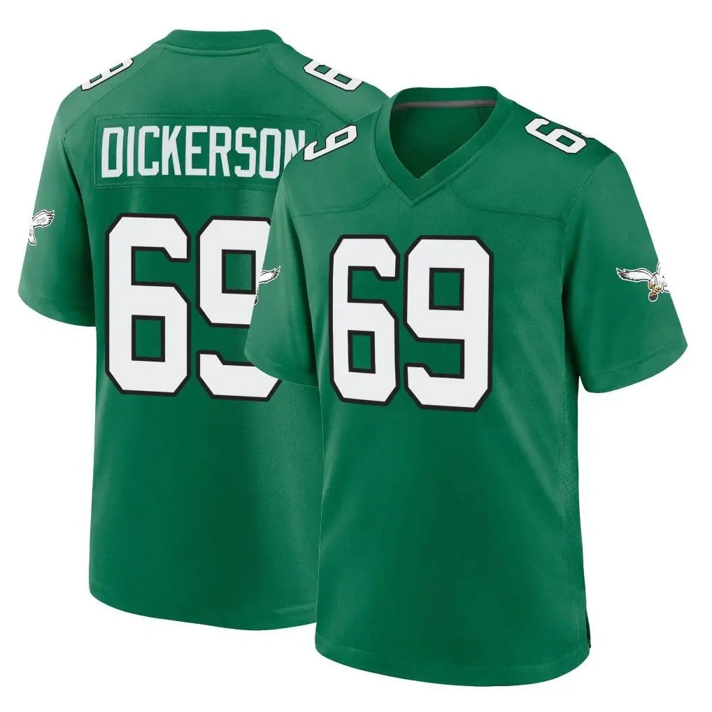 CAdoa P.Eagles #69 Landon Dickerson Player Green Kelly Alternate Home Game Stitched Jerseys