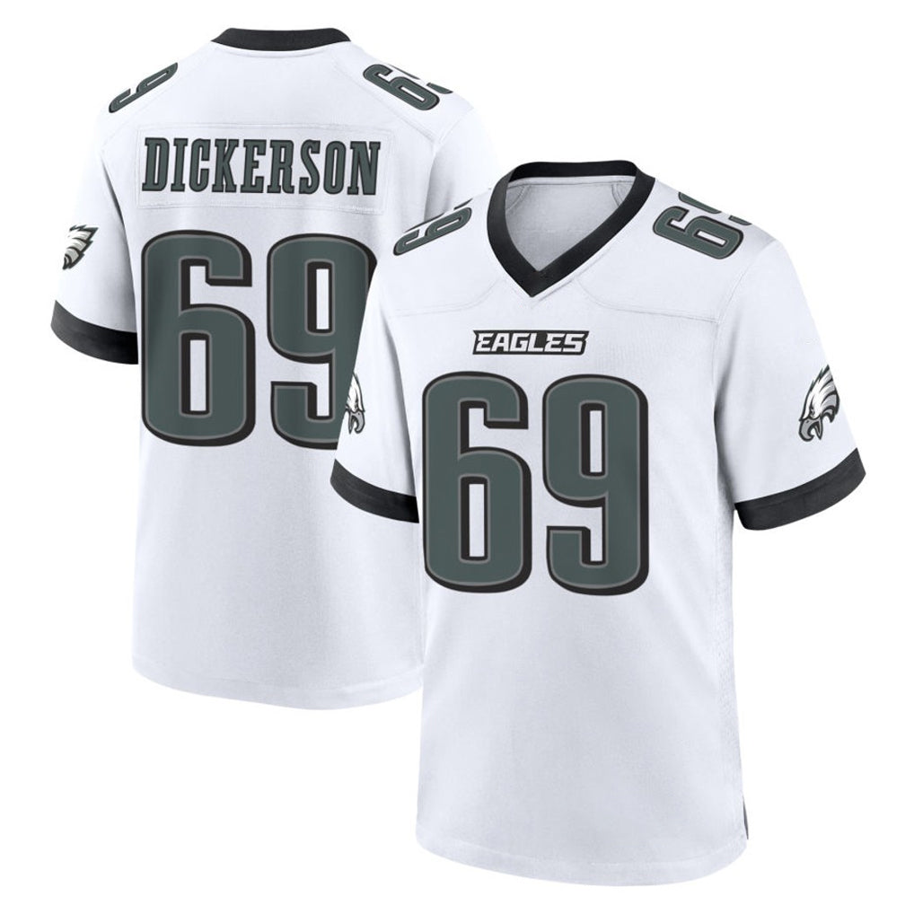 CAdoa P.Eagles #69 Landon Dickerson Player White Game Home Stitched Jerseys