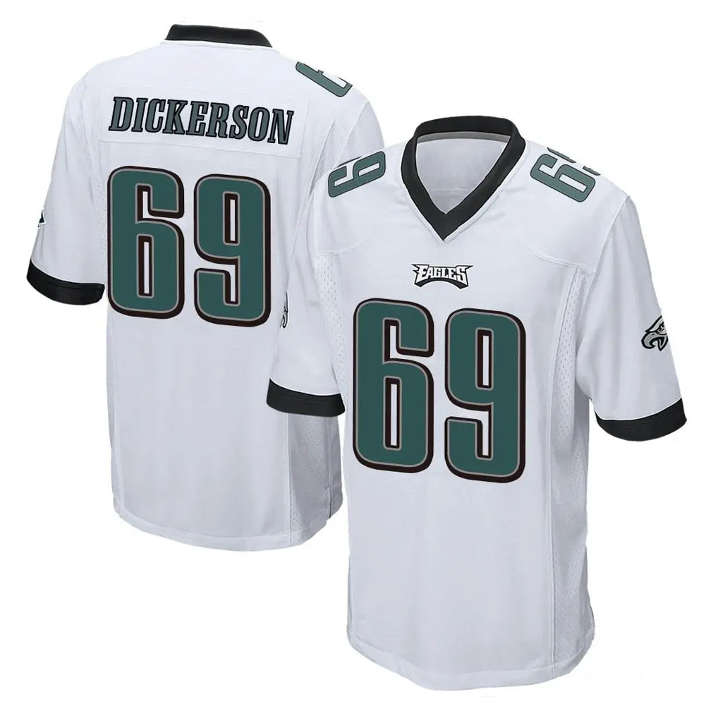 CAdoa P.Eagles #69 Landon Dickerson Player White Home Game Stitched Jerseys