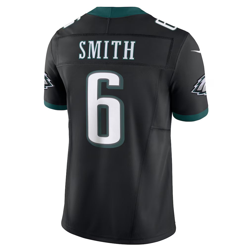 CAdoa P.Eagles #6 DeVonta Smith Black Alternate Vapor F.U.S.E. Limited Stitched Jerseys