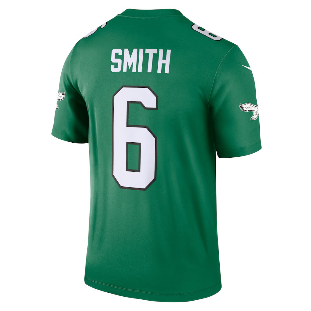 CAdoa P.Eagles #6 DeVonta Smith Kelly Green Legend Player Performance Top Stitched Jerseys