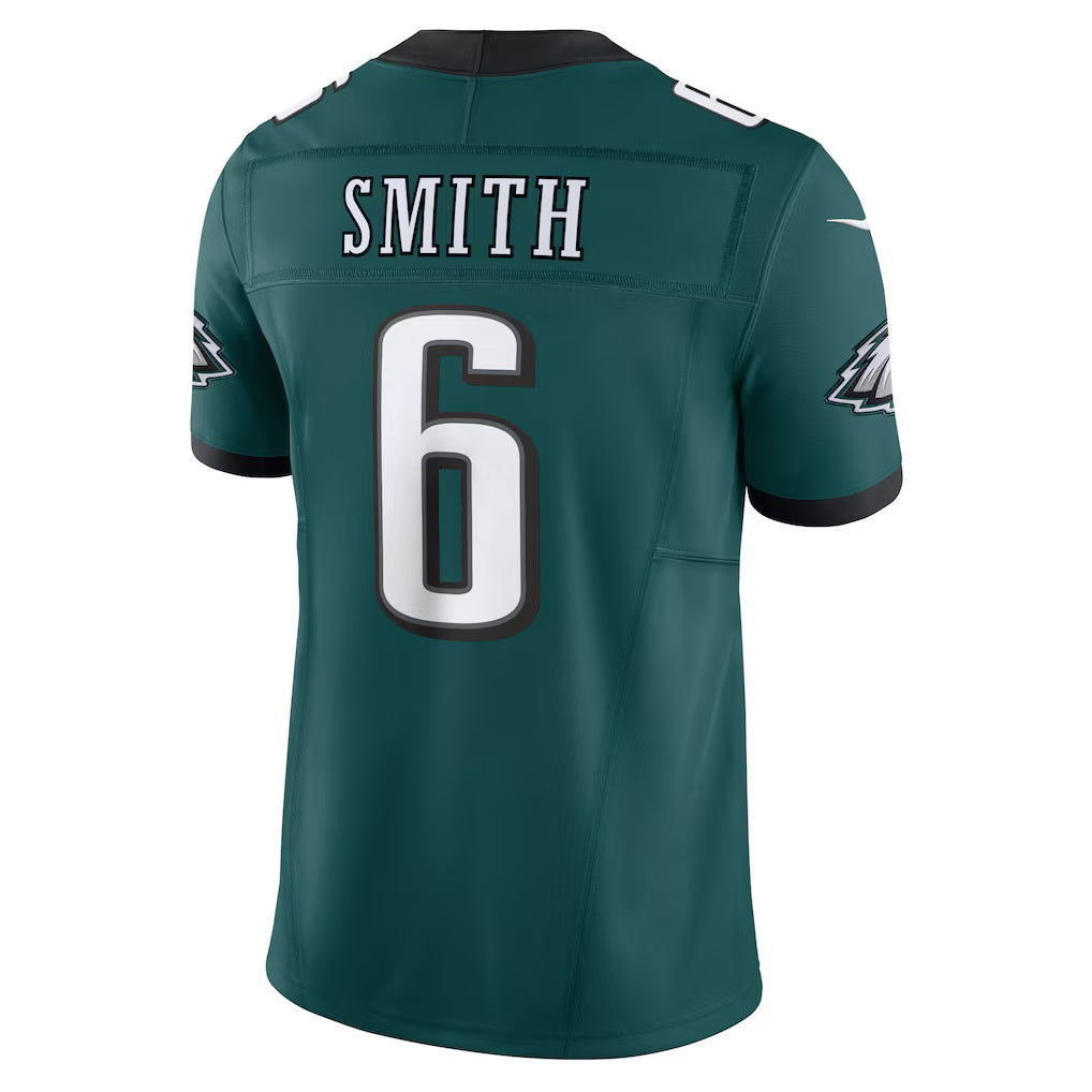 CAdoa P.Eagles #6 DeVonta Smith Midnight Green Vapor F.U.S.E. Limited Stitched Jerseys