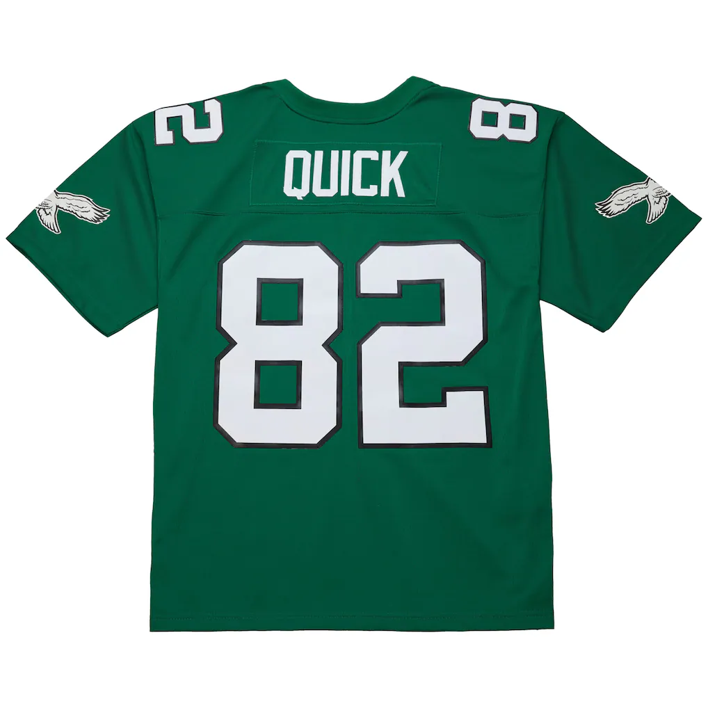 CAdoa P.Eagles #82 Mike Quick Mitchell & Ness Kelly Green Legacy Replica Jersey