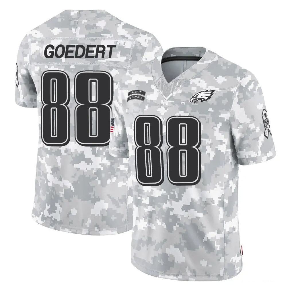 CAdoa P.Eagles #88 Dallas Goedert Player Arctic Camo Salute to Service Limited Game Stitched Jerseys
