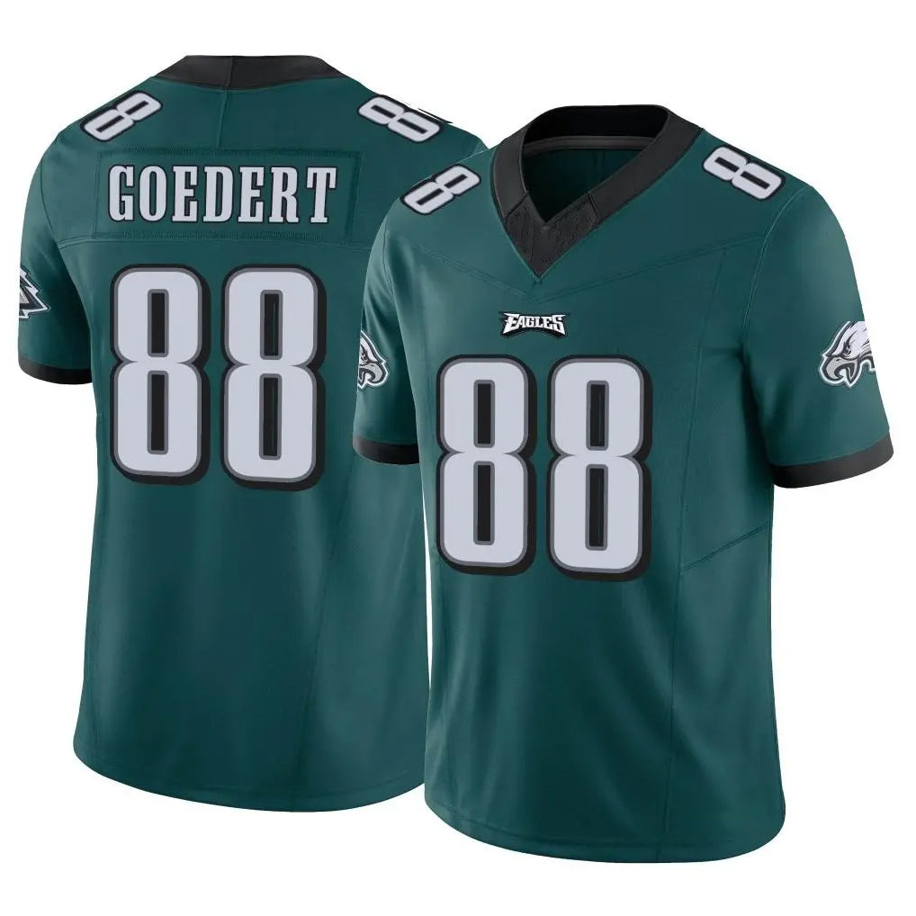 CAdoa P.Eagles #88 Dallas Goedert Player Team Color Green Limited Vapor F.U.S.E. Home Game Stitched Jerseys