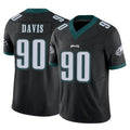 CAdoa P.Eagles #90 Jordan Davis Player Black Limited Vapor F.U.S.E. Home Game Stitched Jerseys